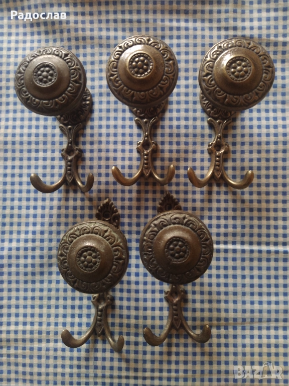 стари бронзови закачалки , снимка 1