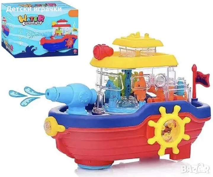 Интерактивна играчка Кораб изстрелва вода, светлинни ефекти , снимка 1