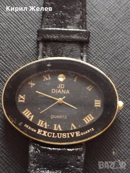 JD DIANA QUARTZ МНОГО КРАСИВ СТИЛЕН ДИЗАЙН ДАМСКИ ЧАСОВНИК С КОЖЕНА КАИШКА 33286, снимка 1