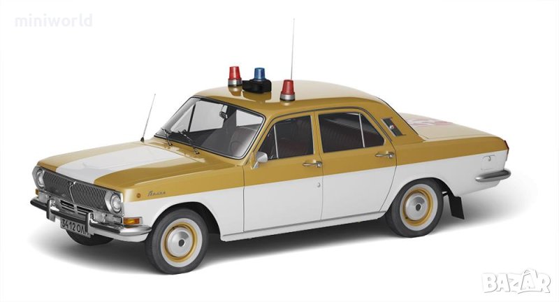 ГАЗ 24 Волга Олимпиада 1980 - мащаб 1:43 на DeAgostini моделът е нов в блистер, снимка 1