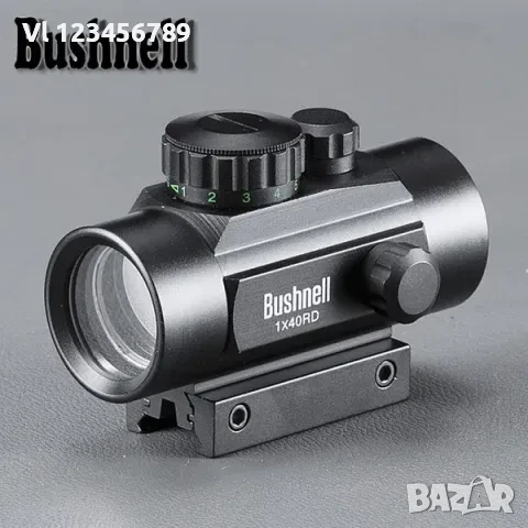 Бързомер,BUSHNELL 1x40 - червен/зелен , холограмен, снимка 1