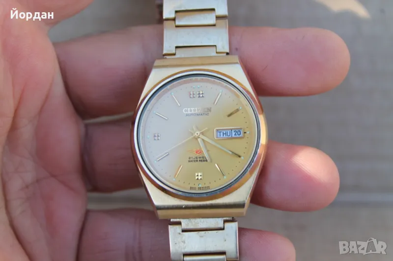 Мъжки Японски часовник ''Citizen'' автоматичен /21 камъка/, снимка 1