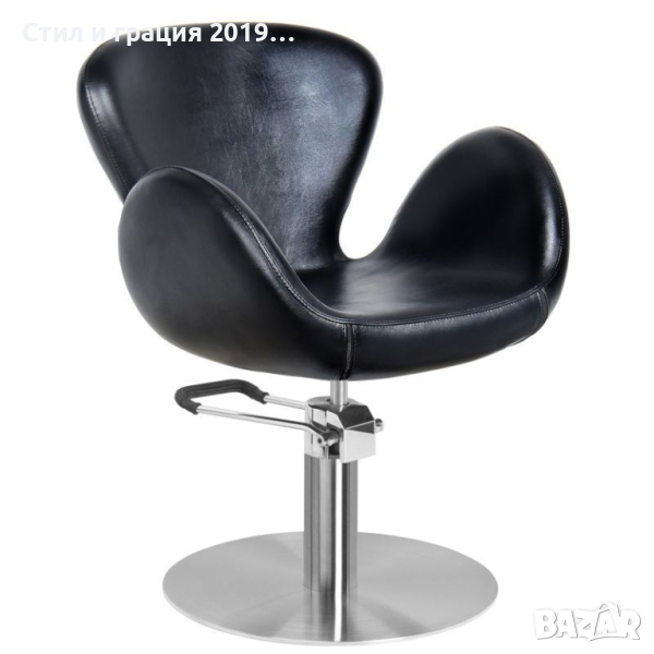 Фризьорски стол Amsterdam - кафяв/черен, снимка 1