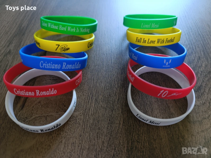 Силиконови гривни Меси и Роналдо Messi Ronaldo, Футболни гривни , снимка 1