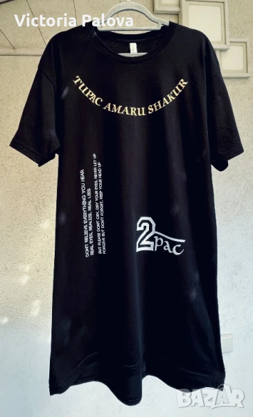 Дълга тениска( рокля) TUPAC 2 PAC SHAKUR USA унисекс, снимка 1