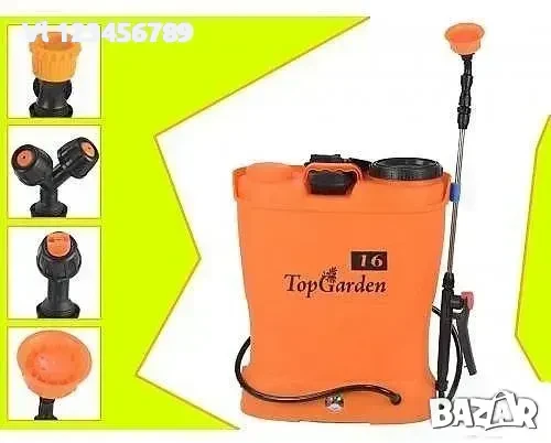 акумулаторна тръбна пръскачка top garden 12v/8ah, снимка 1