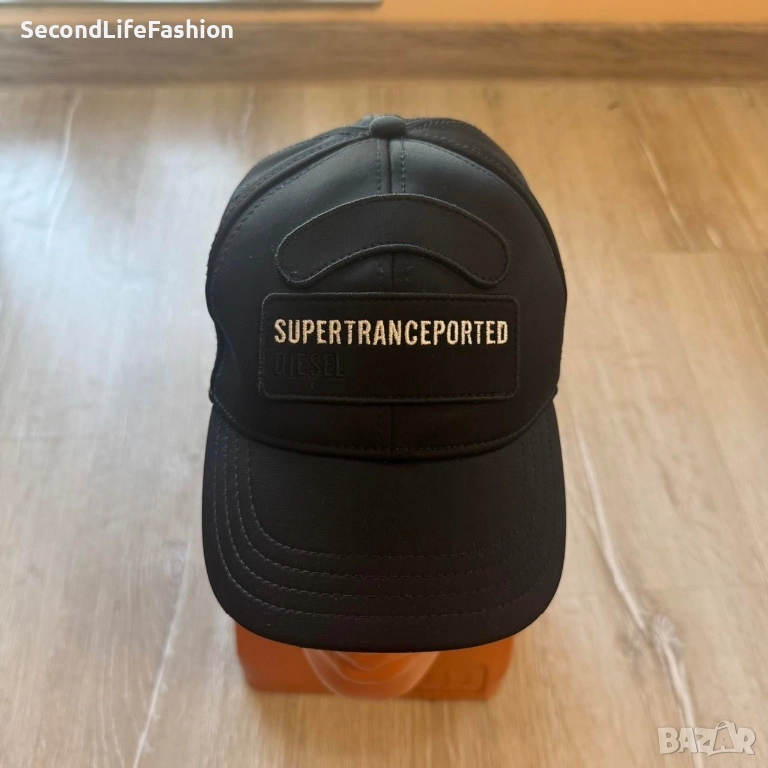Бейзболна шапка Diesel Supertranceported, неопренова черна , снимка 1