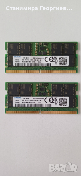 нова 32GB SAMSUNG DDR5 SODIMM ( памет за лаптоп ) , снимка 1