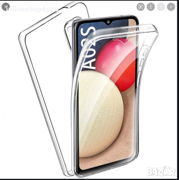 Прозрачен 360° Градуса Кейс за Samsung Galaxy A02s A12 A32 A52 A72 5G, снимка 1