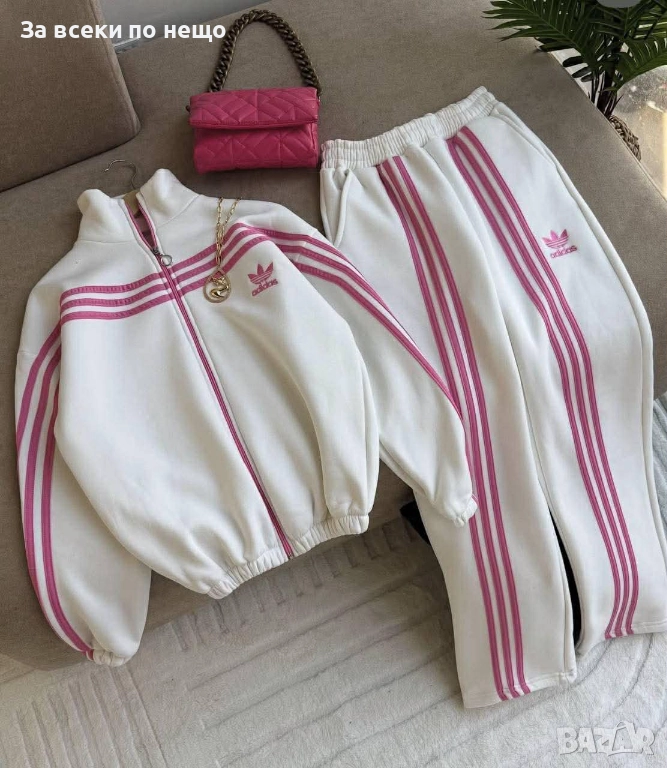 Adidas Дамски Спортен Комплект С 2 Части🔝Дамски Спортен Екип Адидас - 2 Цвята Код ST-11, снимка 1