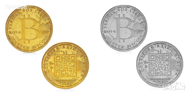 0.25 Биткойн монета / 0.25 Bitcoin Coin ( BTC ), снимка 1