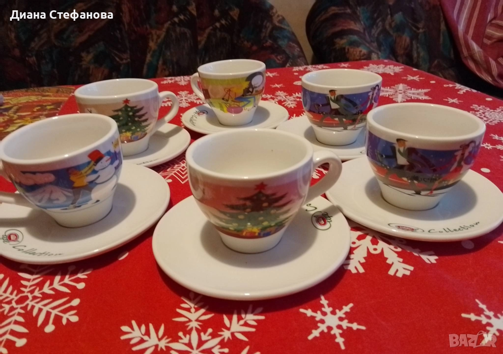 Коледен сервиз за кафе, снимка 1