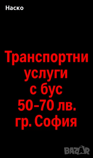 Транспортни услуги с бус, снимка 1