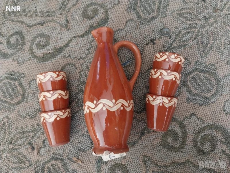 Керамичен сервиз ретро, снимка 1
