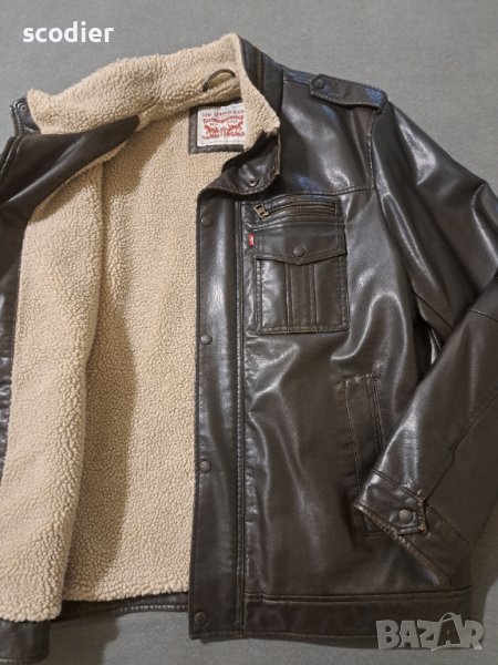 Levi Strauss & Co - XL - топло кожено яке, снимка 1