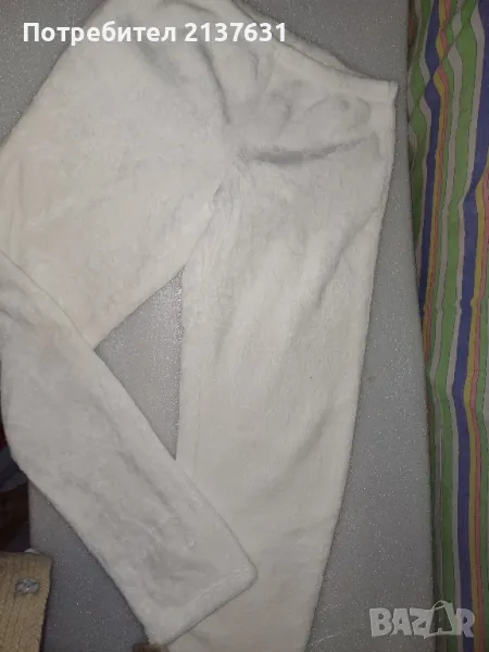 ДЕТСКО БЯЛО ПУХЕНО ДОЛНИЩЕ за 10 - 11 годишно момиче , снимка 1