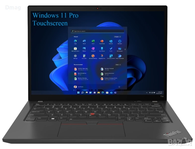 14" тъч ThinkPad T14 / Ryzen 7 PRO 7840U/32GB DDR5/ 1TB SSD/Win11Pro, снимка 1