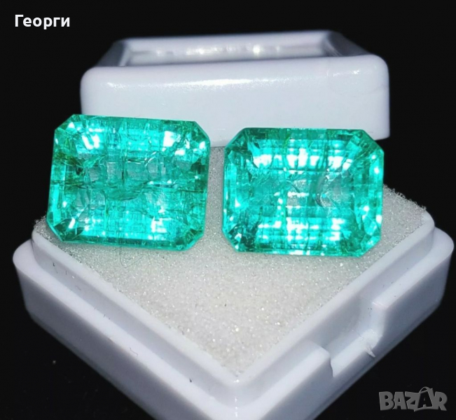Естествени Изумруди 16,62 карата., снимка 1