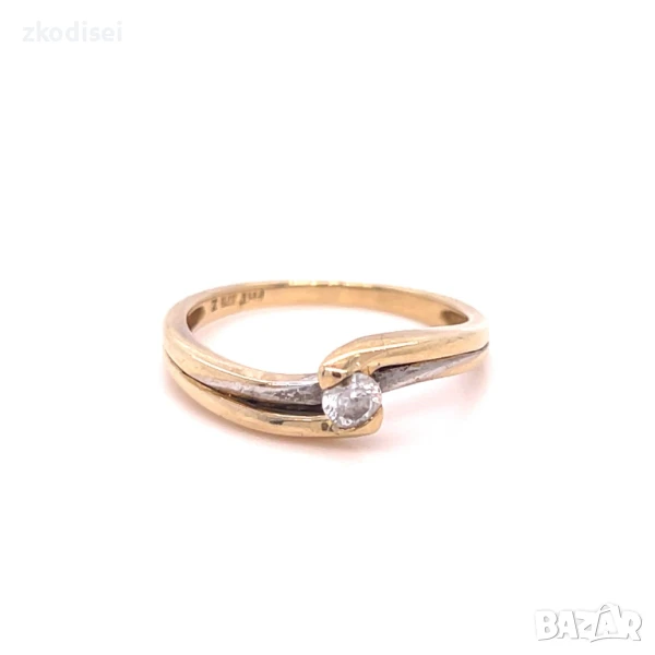 Златен дамски пръстен 2,11гр. 9кр. проба:375 размер:53 модел:32720-2, снимка 1