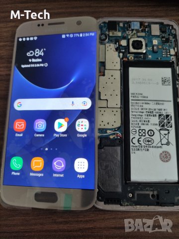 Samsung s7 за части основна платка батерия блок захранване хоум бутон слушлка звънец сим държач каме, снимка 2 - Резервни части за телефони - 41457403