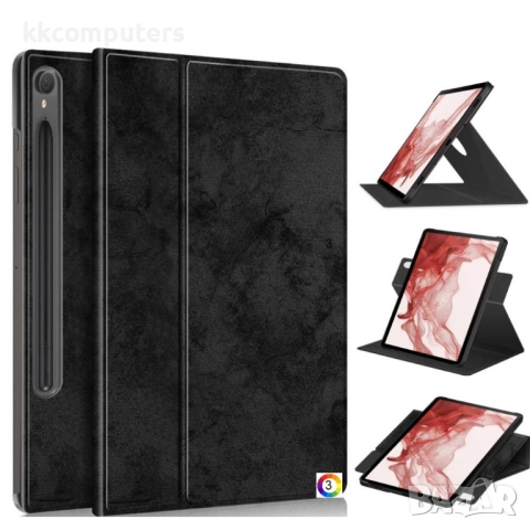 Samsung Galaxy Tab S10 FE Rotary Stand Cover Кожен Калъф и Протектор