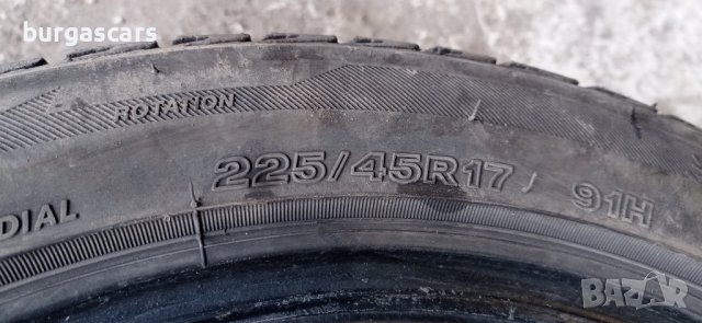 225 45 17 зимни гуми дот2019 - 80лв, снимка 3 - Части - 39578168