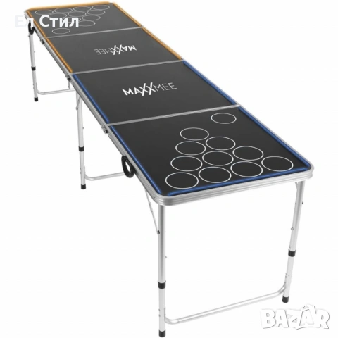 1бр/ MAXXMEE LED Beer Pong маса – парти маса с LED осветление, сгъваема и регулируема по височина, снимка 3 - Други игри - 53588126