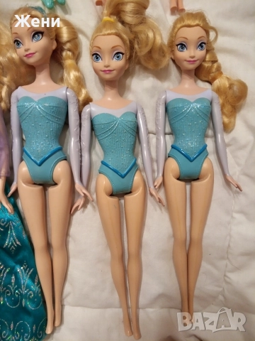 Оригинални Mattel Disney принцеси Дисни Барби Frozen Ана Елза Ариел Снежанка Рапиунцел Моана Бел, снимка 14 - Кукли - 52903317
