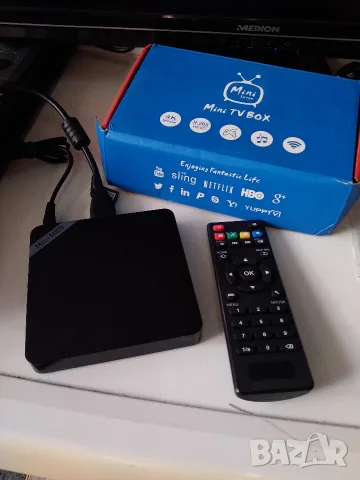 Android Smart TV box MiniM8SII, снимка 5 - Плейъри, домашно кино, прожектори - 55984921
