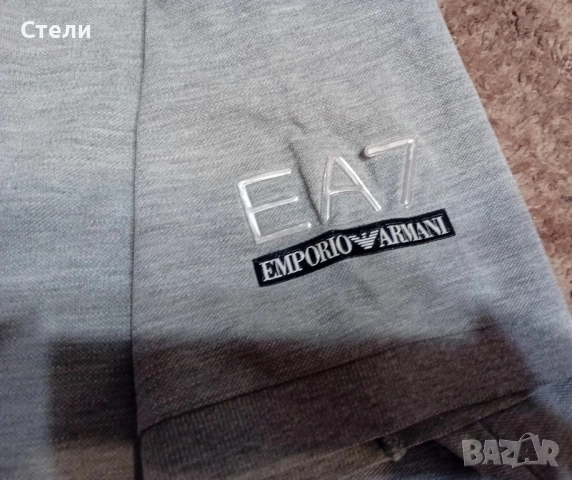 EA7-Emporio Armani-блуза с яка-M/L, снимка 4 - Блузи - 51737507