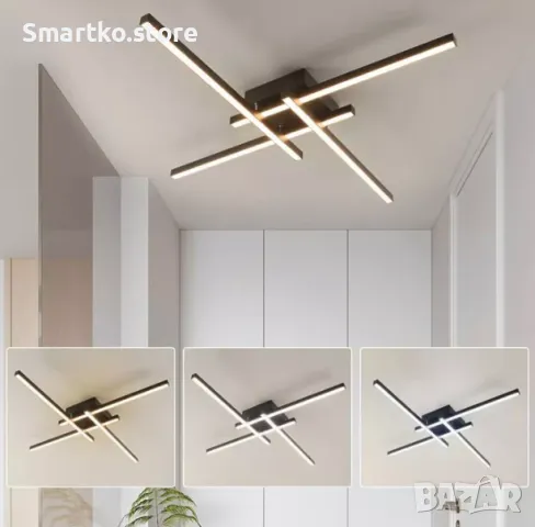 LED осветително тяло с 4 рамена, снимка 2 - Лед осветление - 47534029