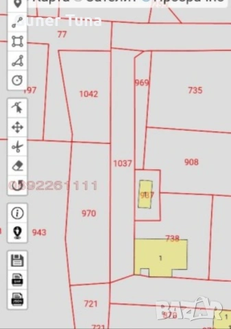 Три съседни парцела в с.Тополи Варна, снимка 7 - Парцели - 53739284