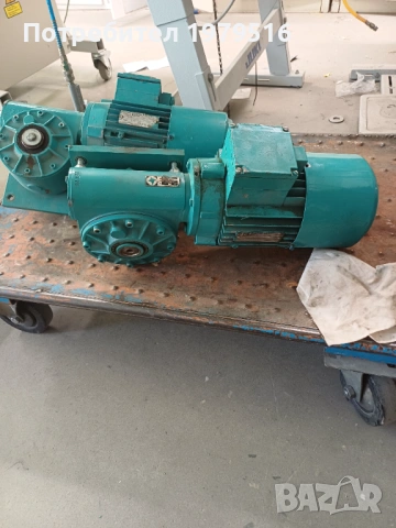 Продавам електродвигател с редуктор в перфекно състояние