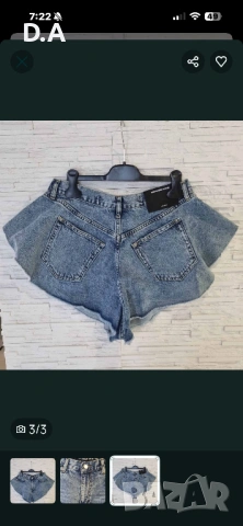 Wang  дънкови панталонки, снимка 3 - Къси панталони и бермуди - 37130202