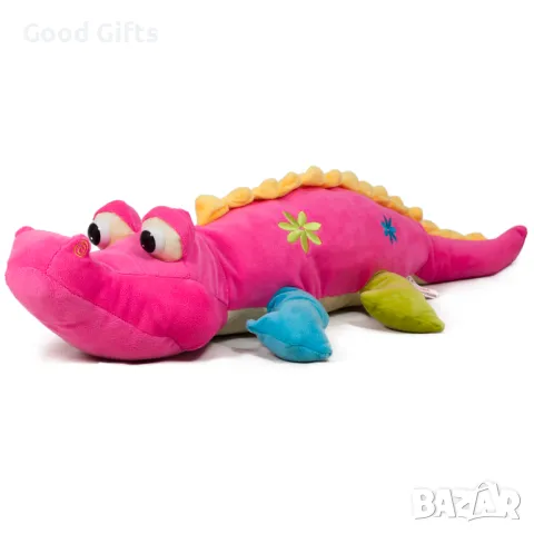 Голям плюшен крокодил, 75см Плюшена играчка Крокодил, снимка 3 - Плюшени играчки - 47621630