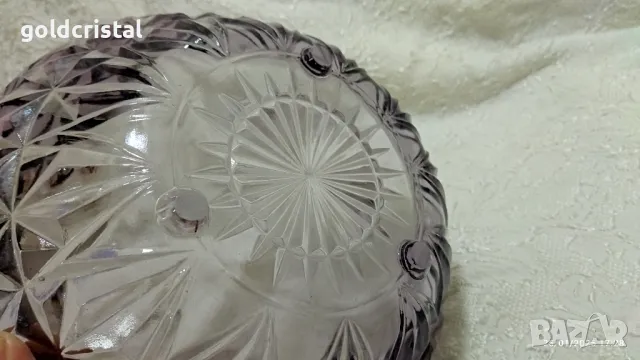 ретро стъклена фруктиера цветно стъкло , снимка 4 - Антикварни и старинни предмети - 48828594