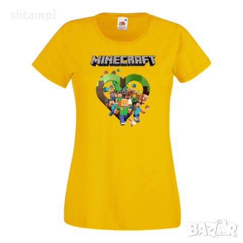 Дамска тениска Minecraft 5 Minecraft,Игра,Забавление,подарък,Изненада,Рожден Ден., снимка 12 - Тениски - 36520829