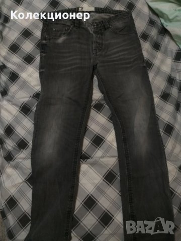 Мъжко дълго дънки в сив цвят 