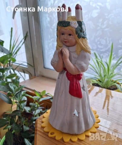 Голям Коледен свещник-ангел, снимка 3 - Коледни подаръци - 52654703