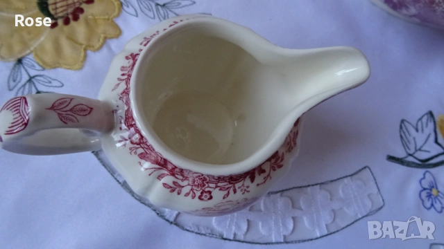 Порцелан Villeroy & Boch Burgenland червено, снимка 12 - Чинии - 53844253