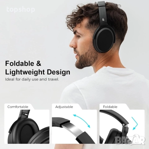 Нови Edifier WH700NB Безжични слушалки с активно шумопотискане, Bluetooth 5.3 сгъваеми леки слушалки, снимка 5 - Слушалки и портативни колонки - 51628761
