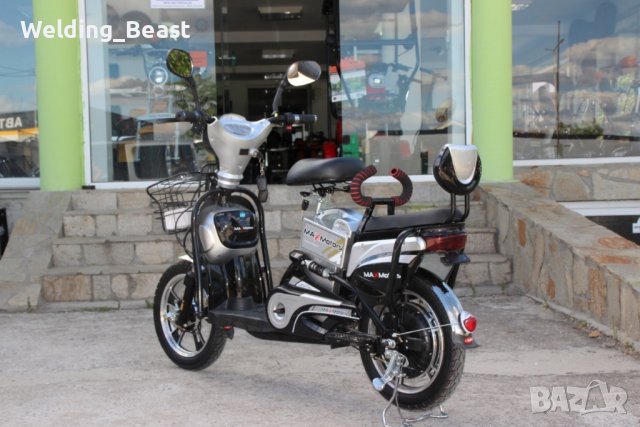 Електрически скутер-велосипед EBZ16 600W - BLACK, снимка 6 - Мотоциклети и мототехника - 41827607