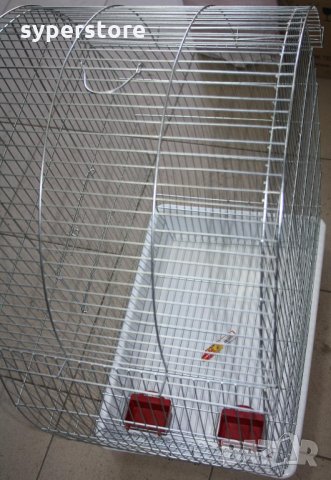 Клетка за големи Папагали, Птици, Супер голяма XXXL2 с объл покрив тънка тел малки отвори 1см - Жако, снимка 6 - За птици - 34543754