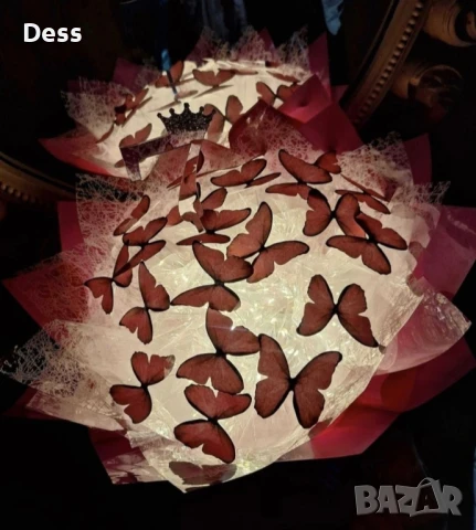 🦋✨ Букет „Полет от пеперуди“ – нежност, уловена в миг! ✨🦋, снимка 3 - Романтични подаръци - 51374694