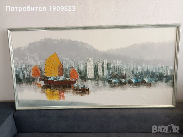 Голяма маслена картина , снимка 2 - Картини - 51307389