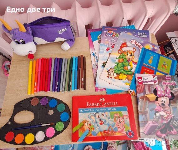 Лот материали за оцветяване и Зъбни колелца , снимка 2 - Детски книжки - 42142842