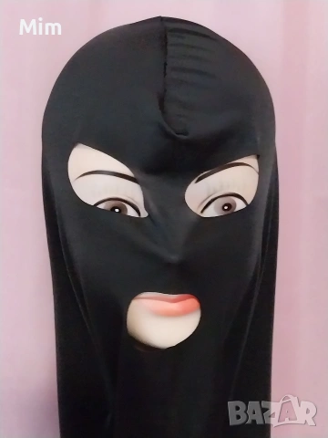 Черна маска с три отвора, снимка 4 - Спортни екипи - 53529987