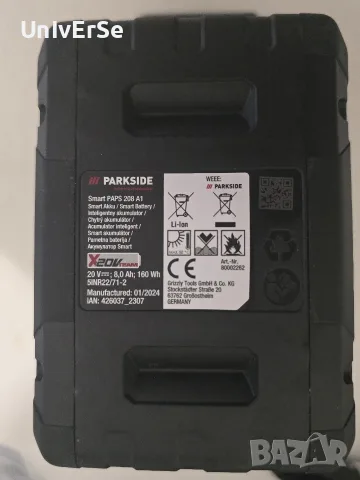 Батерия Parkside 8Ah - PAPS 208 A1, снимка 4 - Винтоверти - 55976977