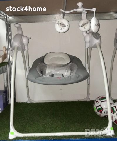 Люлка за бебе Zizito Hana, Електрическа, Дистанционно управление, 8-степенен режим на люлеене, снимка 3 - Детски люлки - 52244207