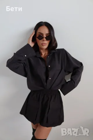 Черна пола (тип: балон) с джобове на Rebrand Boutique , снимка 6 - Поли - 55960113